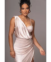 Jluxlabel Women's Anastacia Drape Maxi Dress