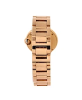 Pre-Owned Cartier Ballon Bleu de Cartier Quartz Watch in Rose Gold and Diamond Markers 28mm