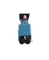 Foldable Utility Wagon with All-Terrain Wheels - Blue