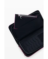Desigual Women's Medium wallet with detachable leather-effect