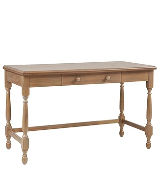 Martha Stewart Collection 48" Solid Wood Tabitha Desk with 1 Drawer and Turned Legs