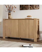 Retro Wood Sideboard Buffet Cabinet