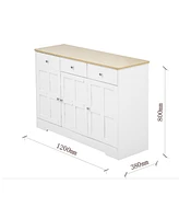 Locker Storage Sideboard with Drawers