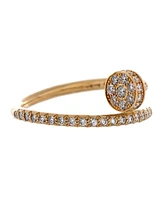 Pre-Owned Cartier Small Juste un Clou Paved Ring 18K Gold with Diamonds