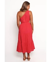 Petal and Pup Women's Teresa One Shoulder Midi Dress