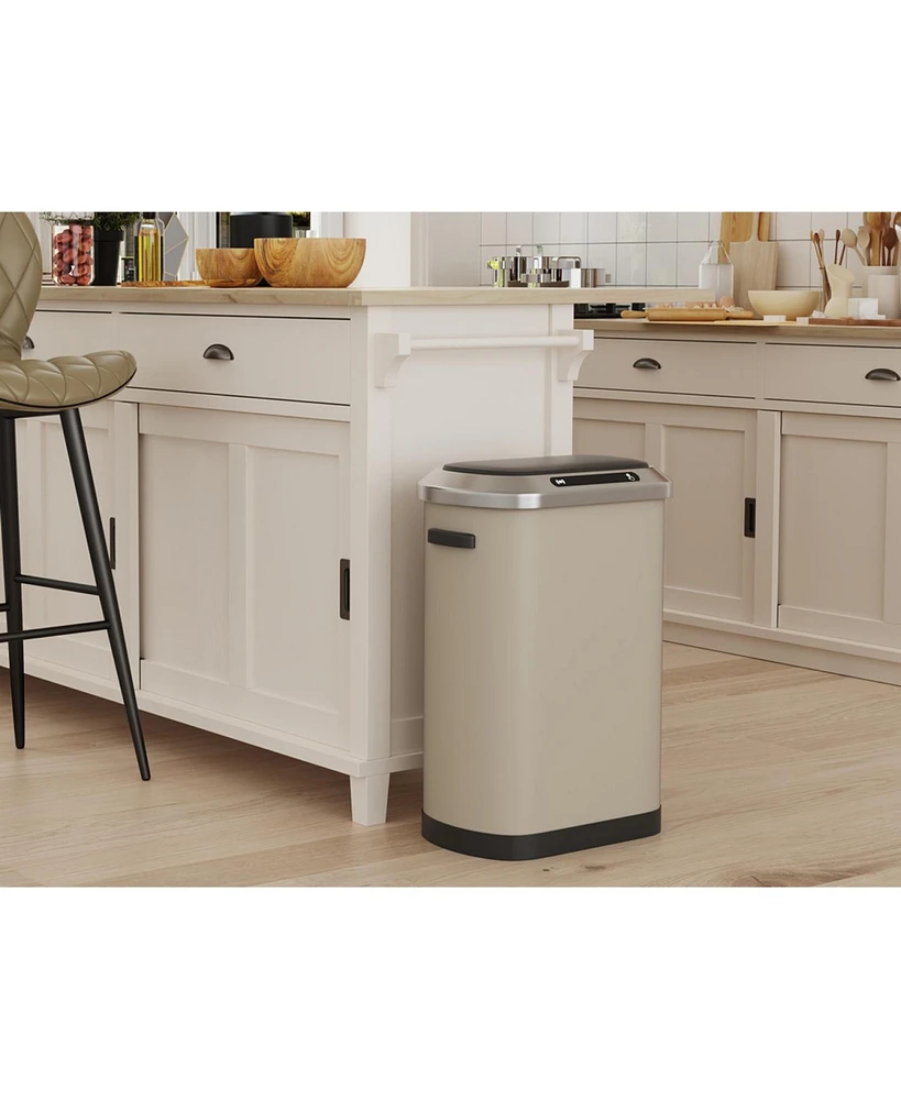 50L Smart automatic Trash Cans - Full Intelligent Sensor - Light Grey