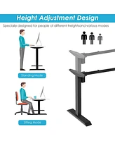 Electric Standing Desk Frame, Height Adjustable Motorized Standing Workstation Base