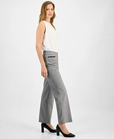 Kasper Women's L-Pocket Gingham-Print Pants, Regular & Petite