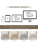 6-Seat Modular Sectional Sofa Bed with Pillows, Free Combination