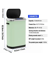 50L Smart automatic Trash Cans - Full Intelligent Sensor -Mint Green