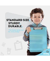 Plastic Clipboard Standard Pink, Translucent Low Profile Clip Board, Hangable Clipboard, 12.7” x 9”, Holds 100 Sheets, 1 Pc