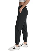Dkny Sport Women's Cotton-Blend Tie-Waist Joggers