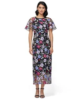 Js Collections Women's Embellished Short-Sleeve Midi Dress