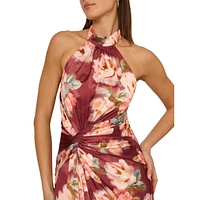 Adrianna Women's Sleeveless Halter A-Line Dress