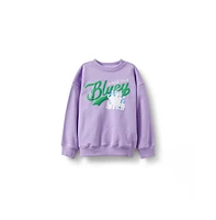 Cotton On Little Girls Little/Big License Sammy Fleece Crew-Bluey