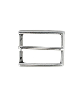 Trafalgar Men's 35mm Italian Simply Classic Rectangular Solid Brass Harness Belt Buckle