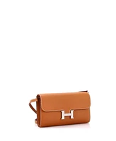 Pre-Owned Hermes Constance To Go Wallet Epsom