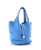 Pre-Owned Hermes Gm Picotin Lock Bag Clemence with Swift