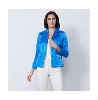Etcetera Women's Tailored Metallic Cotton Jacket Crete