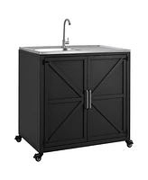 Outdoor Kitchen Sink Station with Cabinet