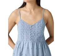 Levi's Women's Cora Cotton Eyelet Mini Dress