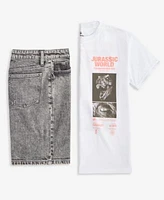 Jurassic Park Little Big Boys Short Sleeve T Shirt Epic Threads Relaxed Denim Shorts Exclusively At Macys