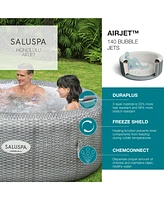 Bestway SaluSpa Honolulu AirJet Inflatable Hot Tub with 140 Soothing Jets, Gray
