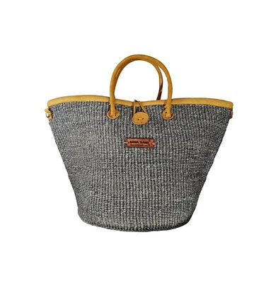 Ash Wisdom Handmade Sisal Straw Basket Tote Bag