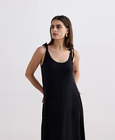 Reistor Women's Tie-Detail Maxi Dress