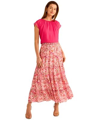 Vince Camuto Women's Shirred Sleeveless Bubble Top
