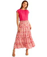 Vince Camuto Women's Shirred Sleeveless Bubble Top