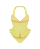 Nocturne Women's Corset Style Crop Top