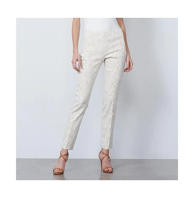 Etcetera Women's Floral Jacquard Pants Dreamscape