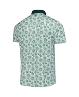 Puma Men's White John Deere Classic Pique Flower Fields Polo Shirt