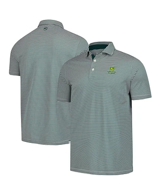 Puma Men's Hunter Green John Deere Classic Isle Pique Polo Shirt