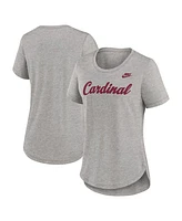 Nike Women's Heather Gray Stanford Cardinal Legacy Tri-Blend T-Shirt