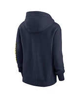 Jordan Women's Navy Michigan Wolverines Phoenix Full-Zip Hoodie