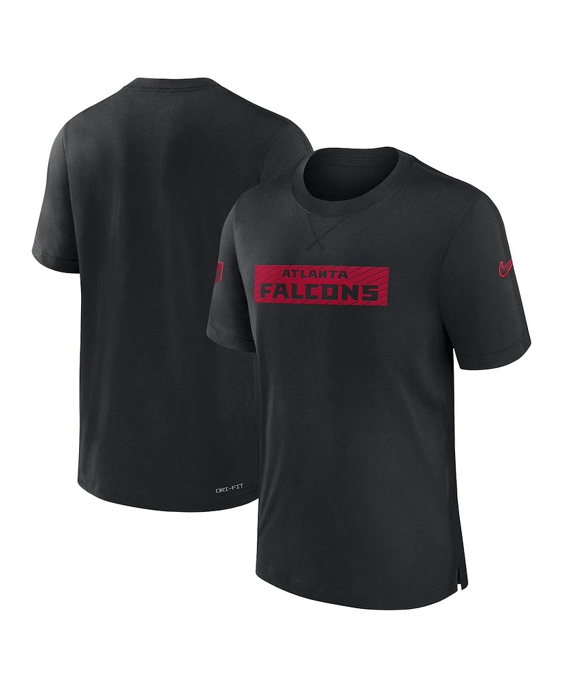 Nike Men's Black Atlanta Falcons Sideline Player Performance T-Shirt