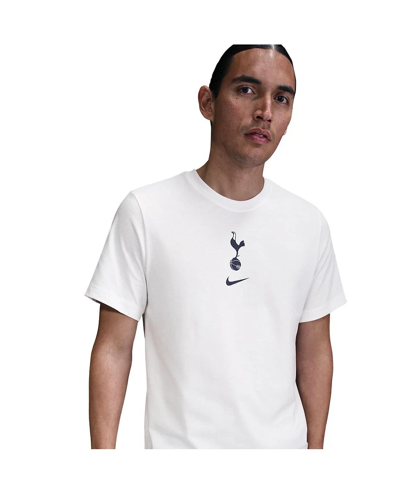 Nike Men's White Tottenham Hotspur Crest T-Shirt
