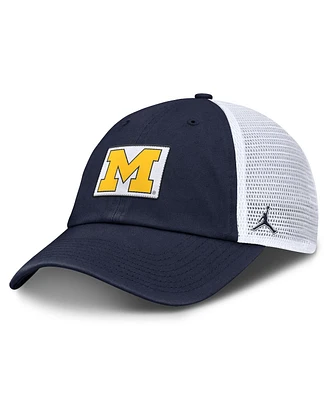 Jordan Men's Navy/White Michigan Wolverines Primetime Club Trucker Adjustable Hat
