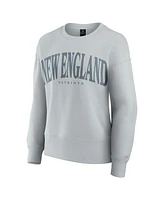 Fanatics Women's Gray New England Patriots Elements Pullover Sweatshirt