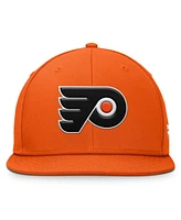 Fanatics Men's Orange Philadelphia Flyers Core Primary Logo Snapback Hat