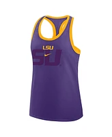 Nike Women's Purple Lsu Tigers Primetime Tri-Blend Racerback Tank Top