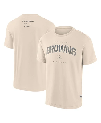 Fanatics Men's Cream Cleveland Browns Elements Weathered Tonal Future Ground T-Shirt