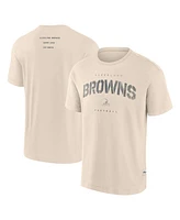 Fanatics Men's Cream Cleveland Browns Elements Weathered Tonal Future Ground T-Shirt