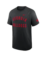 Nike Men's Black Georgia Bulldogs Ready Raglan Premium Performance T-Shirt