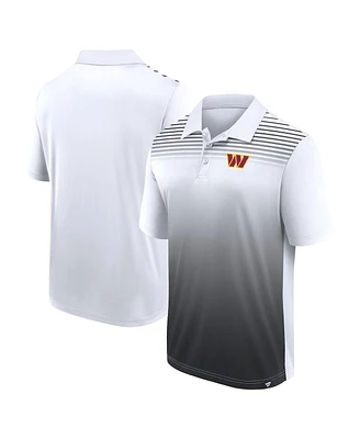 Logo Athletic Men's White/Black Washington Commanders Sandlot Game Polo Shirt