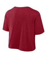 Nike Women's Cardinal Stanford Athletic Prep Arch Performance Cropped T-Shirt