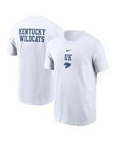 Nike Men's White Kentucky Wildcats 2-Hit Stacked T-Shirt