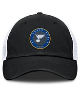 Fanatics Men's Black/White St. Louis Blues Averie Trucker Adjustable Hat
